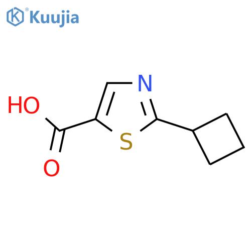 2-cyclobutyl-1,3-thiazole-5-carboxylic acid structure