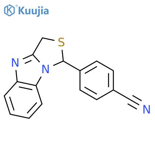 4-(3H-[1,3]thiazolo[3,4-a]benzimidazol-1-yl)benzonitrile structure