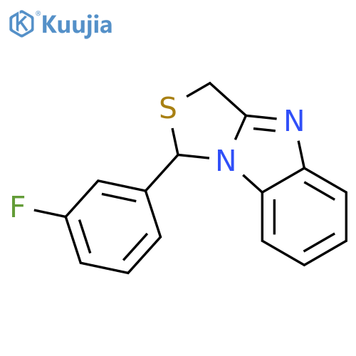 1H,3H-Thiazolo[3,4-a]benzimidazole,1-(3-fluorophenyl)- structure