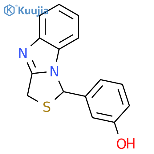 Phenol,3-(1H,3H-thiazolo[3,4-a]benzimidazol-1-yl)- structure