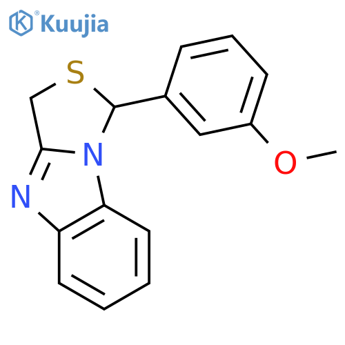 1-(3-methoxyphenyl)-3H-[1,3]thiazolo[3,4-a]benzimidazole structure