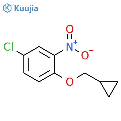 4-chloro-1-(cyclopropylmethoxy)-2-nitrobenzene structure