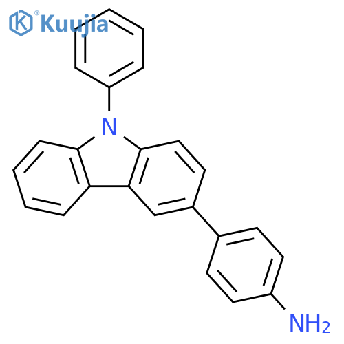 4-(9-phenyl-9H-carbazol-3-yl)Benzenamine structure