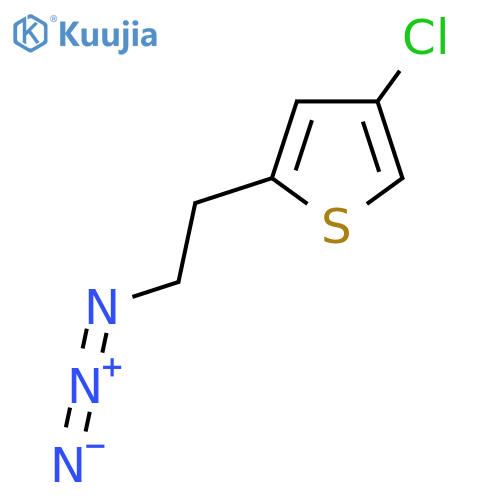 2-(2-azidoethyl)-4-chlorothiophene structure
