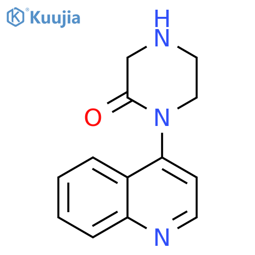 1-(4-quinolinyl)-2-Piperazinone structure