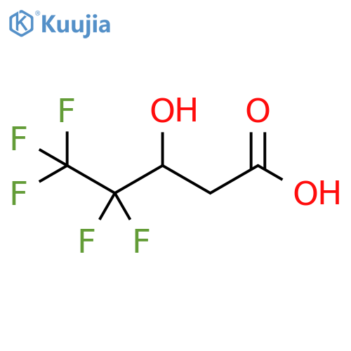 4,4,5,5,5-pentafluoro-3-hydroxypentanoic acid structure