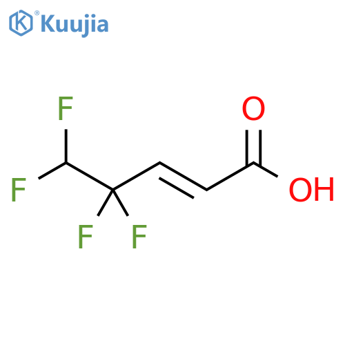 (2E)-4,4,5,5-tetrafluoropent-2-enoic acid structure