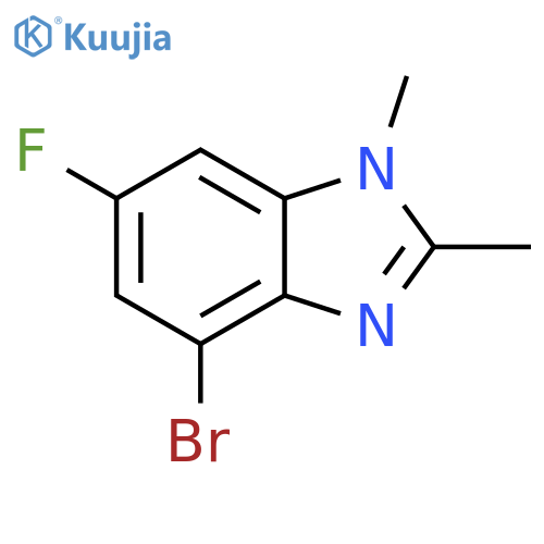 4-bromo-6-fluoro-1,2-dimethyl-benzimidazole structure