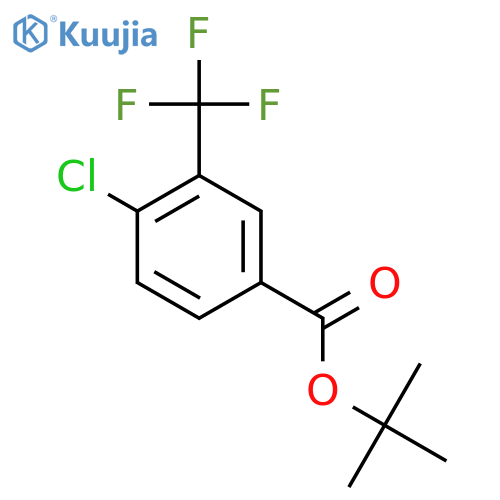 tert-Butyl 4-chloro-3-(trifluoromethyl)benzoate structure