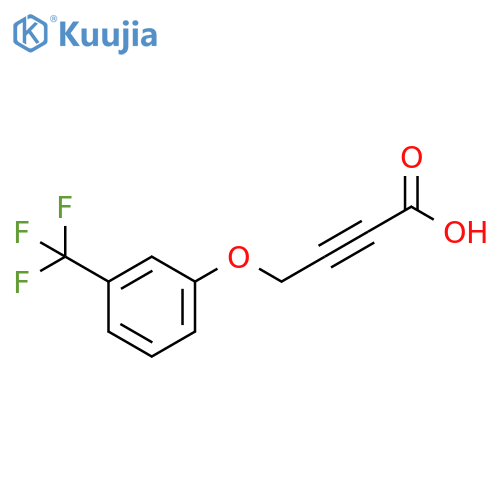 2-Butynoic acid, 4-[3-(trifluoromethyl)phenoxy]- structure