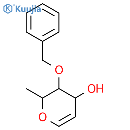 L-arabino-Hex-5-enitol,2,6-anhydro-1,5-dideoxy-3-O-(phenylmethyl)- structure