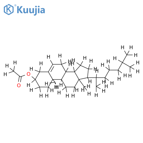 3-beta-acetoxy-5-cholestene structure