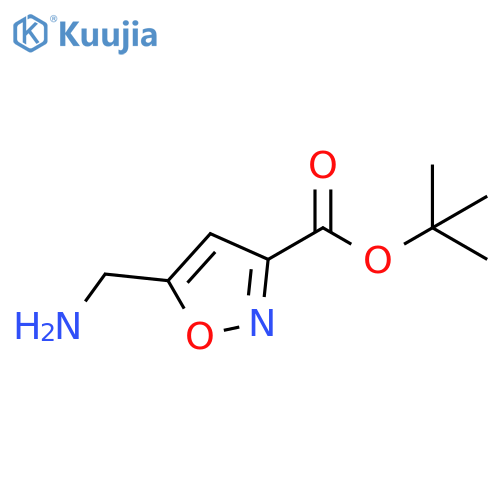 tert-butyl 5-(aminomethyl)-1,2-oxazole-3-carboxylate structure