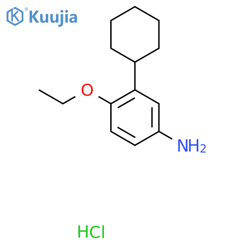 3-Cyclohexyl-4-ethoxyaniline;hydrochloride structure