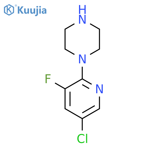1-(5-chloro-3-fluoro-2-pyridinyl)-Piperazine structure