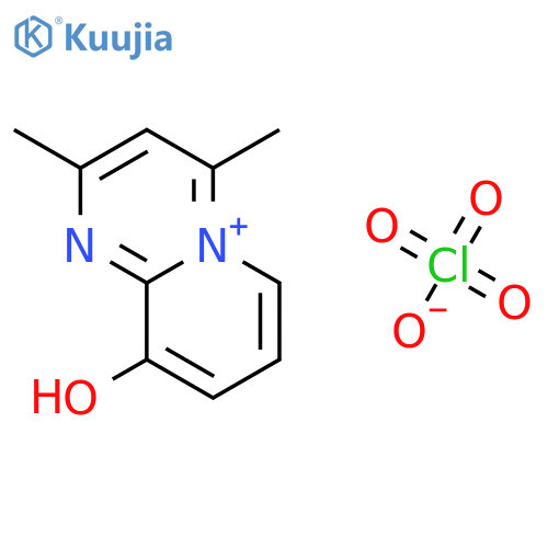9-Hydroxy-2,4-dimethylpyrido1,2-apyrimidin-5-ium Perchlorate structure