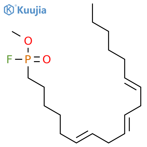 Methyl (6z,9z,12z)-6,9,12-octadecatrien-1-ylphosphonofluoridate structure