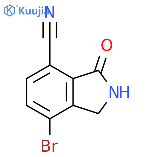 7-bromo-3-oxo-isoindoline-4-carbonitrile structure