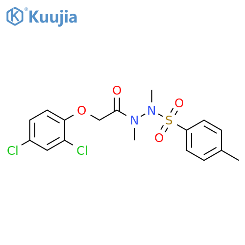 Benzenesulfonic acid, 4-methyl-, 2-[2-(2,4-dichlorophenoxy)acetyl]-1,2-dimethylhydrazide structure