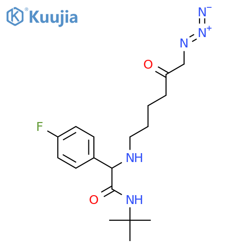 Benzeneacetamide, α-[(2-azidoacetyl)butylamino]-N-(1,1-dimethylethyl)-4-fluoro- structure