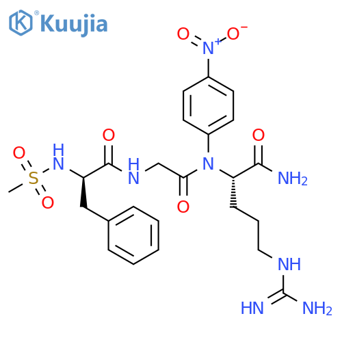 L-Argininamide, N-(methylsulfonyl)-D-phenylalanylglycyl-N-(4-nitrophenyl)- structure