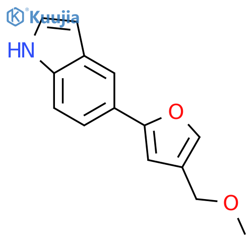 5-(4-methoxymethylfuran-2-yl)-1H-indole structure