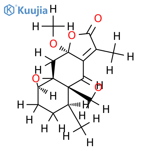 (1aR,4S,4aR,8aR,9aS)-2,3,4,4a,8a,9-hexahydro-8a-methoxy-4,4a,6-trimethyl-1aH-oxireno[8,8a]naphtho[2,3-b]furan-5,7-dione structure
