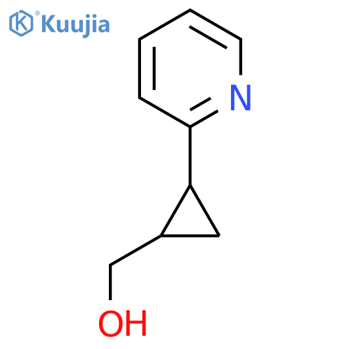 (2-(Pyridin-2-yl)cyclopropyl)methanol structure