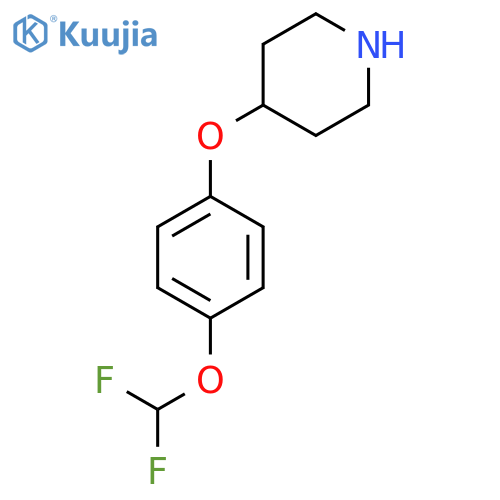4-4-(difluoromethoxy)phenoxypiperidine structure
