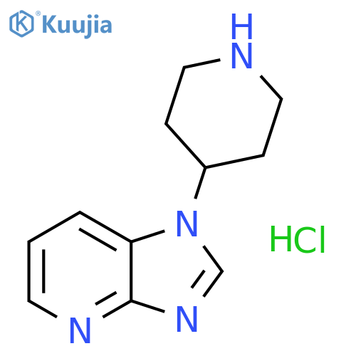 4-{1H-imidazo[4,5-b]pyridin-1-yl}piperidine hydrochloride structure