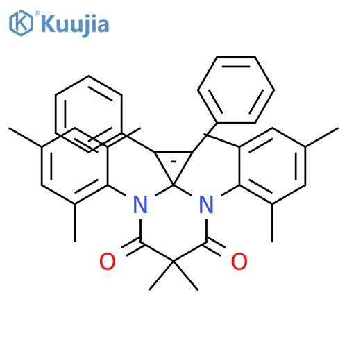 4,8-Diazaspiro[2.5]oct-1-ene-5,7-dione, 6,6-dimethyl-1,2-diphenyl-4,8-bis(2,4,6-trimethylphenyl)- structure
