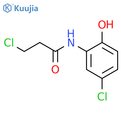 3-Chloro-N-(5-chloro-2-hydroxyphenyl)propanamide structure