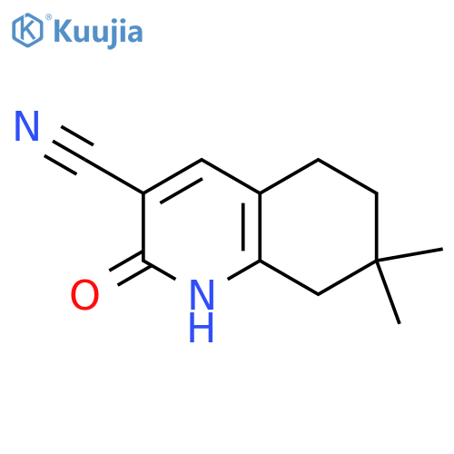 7,7-dimethyl-2-oxo-1,2,5,6,7,8-hexahydroquinoline-3-carbonitrile structure
