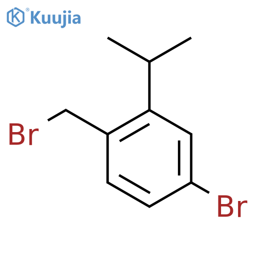 4-Bromo-1-(bromomethyl)-2-(1-methylethyl)-benzene structure