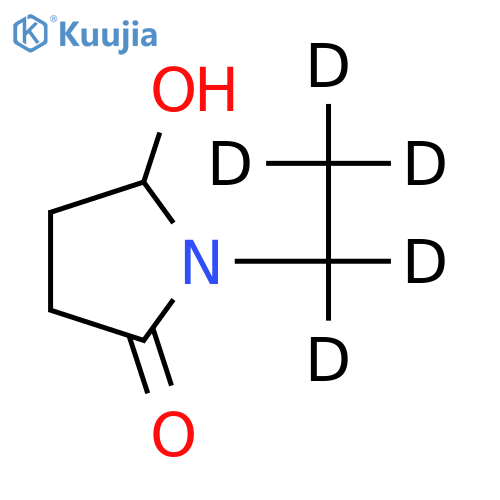 1-Ethyl-5-hydroxy-2-pyrrolidinone-d5 structure