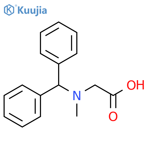 Glycine, N-(diphenylmethyl)-N-methyl- structure