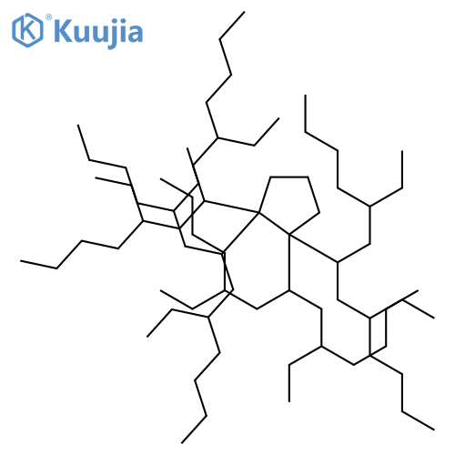 Cyclopentane, tetrakis[3-ethyl-1-(2-ethylhexyl)heptyl]- structure