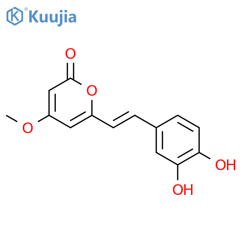 6-2-(3,4-Dihydroxyphenyl)ethenyl-4-methoxy-2H-pyran-2-one structure