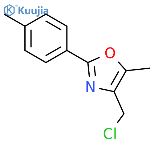 4-(Chloromethyl)-5-methyl-2-(4-methylphenyl)-1,3-oxazole structure