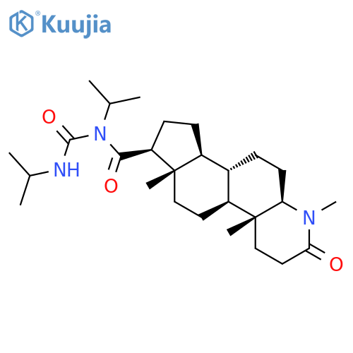 1H-Indeno[5,4-f]quinoline-7-carboxamide,hexadecahydro-1,4a,6a-trimethyl-N-(1-methylethyl)-N-[[(1-methylethyl)amino]carbonyl]-2-oxo-,(4aR,4bS,6aS,7S,9aS,9bS,11aR)- structure