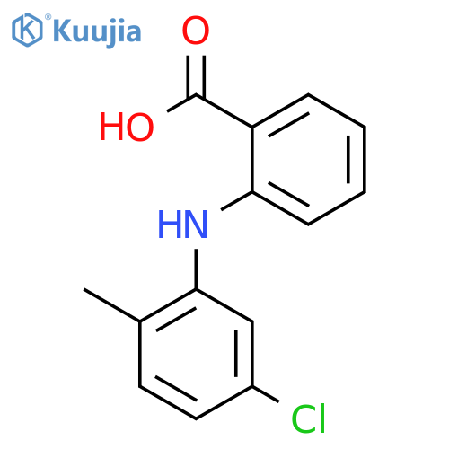 Benzoic acid, 2-[(5-chloro-2-methylphenyl)amino]- structure