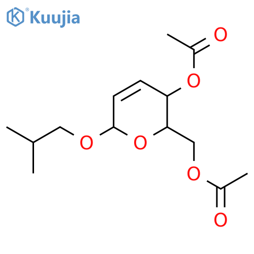 α-D-erythro-Hex-2-enopyranoside, 2-methylpropyl 2,3-dideoxy-, 4,6-diacetate structure
