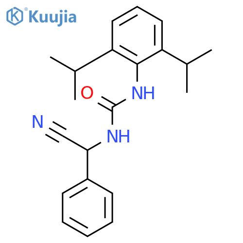 Urea, N-[2,6-bis(1-methylethyl)phenyl]-N'-(cyanophenylmethyl)-, (±)- structure