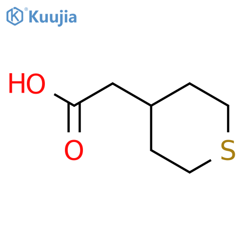 2-(thian-4-yl)acetic acid structure