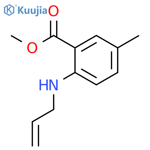 Benzoic acid, 5-methyl-2-(2-propenylamino)-, methyl ester (9CI) structure