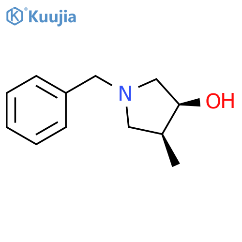 (3S,4S)-1-benzyl-4-methylpyrrolidin-3-ol structure