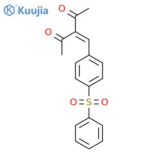 2,4-Pentanedione, 3-[[4-(phenylsulfonyl)phenyl]methylene]- structure