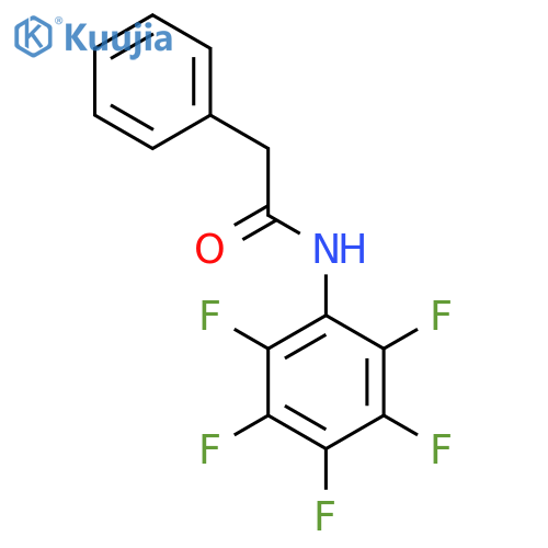Benzeneacetamide, N-(pentafluorophenyl)- structure