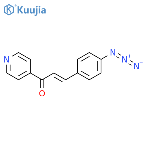 2-PROPEN-1-ONE, 3-(4-AZIDOPHENYL)-1-(4-PYRIDINYL)- structure
