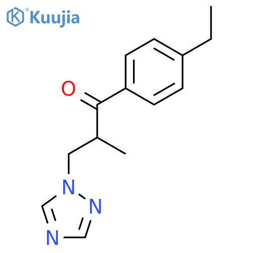 1-Propanone, 1-(4-ethylphenyl)-2-methyl-3-(1H-1,2,4-triazol-1-yl)- structure
